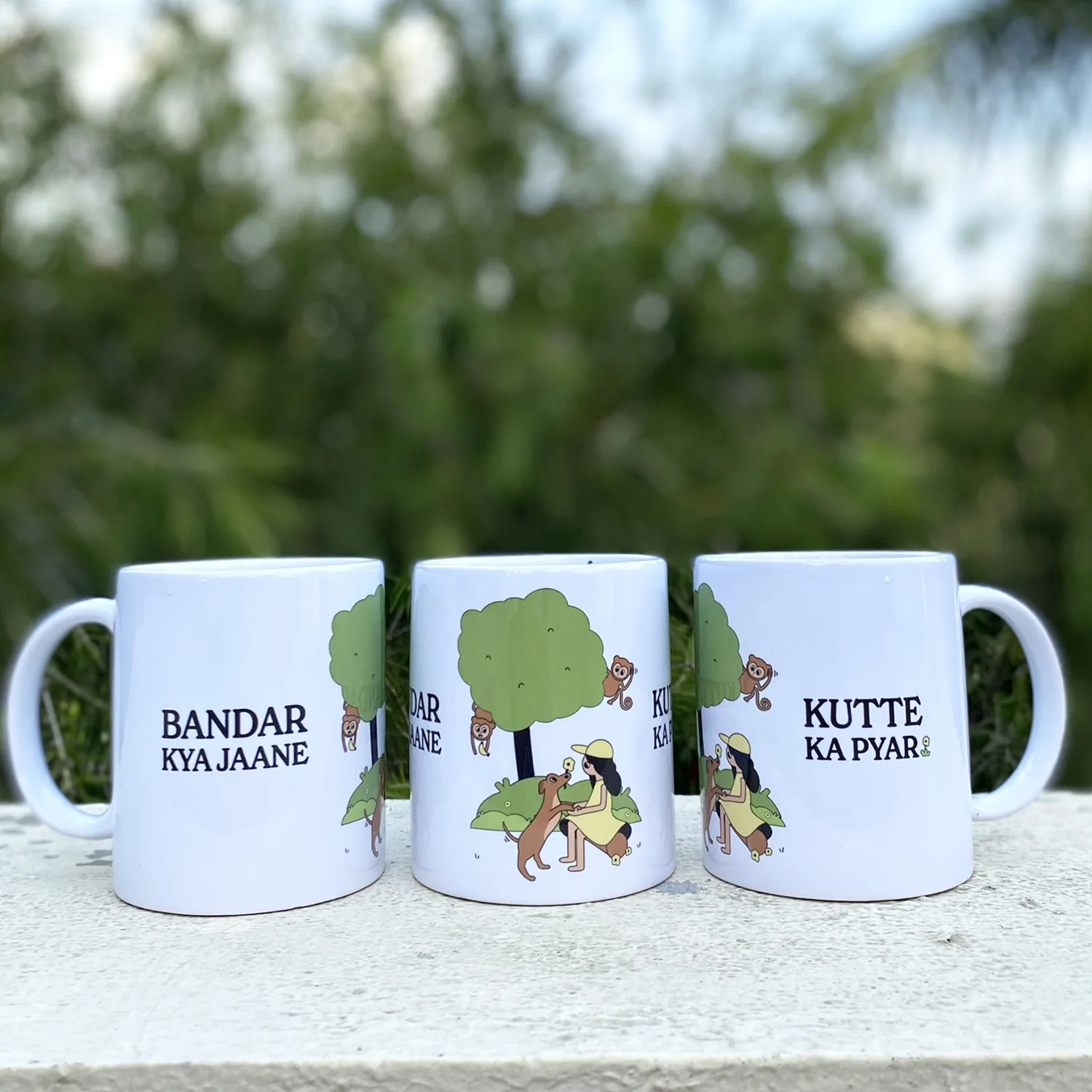thePack Bandar Kya Jaane Ceramic Coffee Mug (White) - Image 7