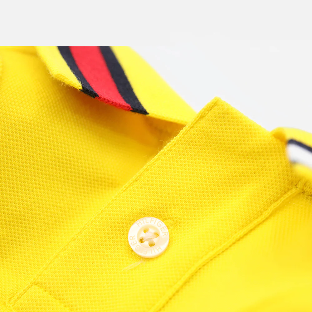 Tommy Hilfiger Flag Collar and Cluff Polo Tshirt for Dogs (Vivid Yellow) - Image 3