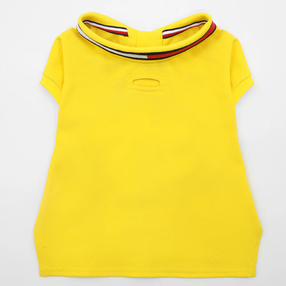 Tommy Hilfiger Flag Collar and Cluff Polo Tshirt for Dogs (Vivid Yellow) - Image 4