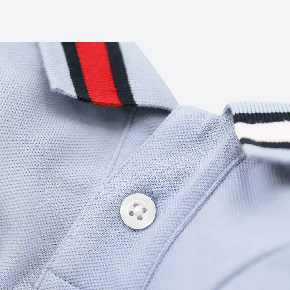 Tommy Hilfiger Flag Collar and Cluff Polo Tshirt for Dogs (Breezy Blue) - Image 3