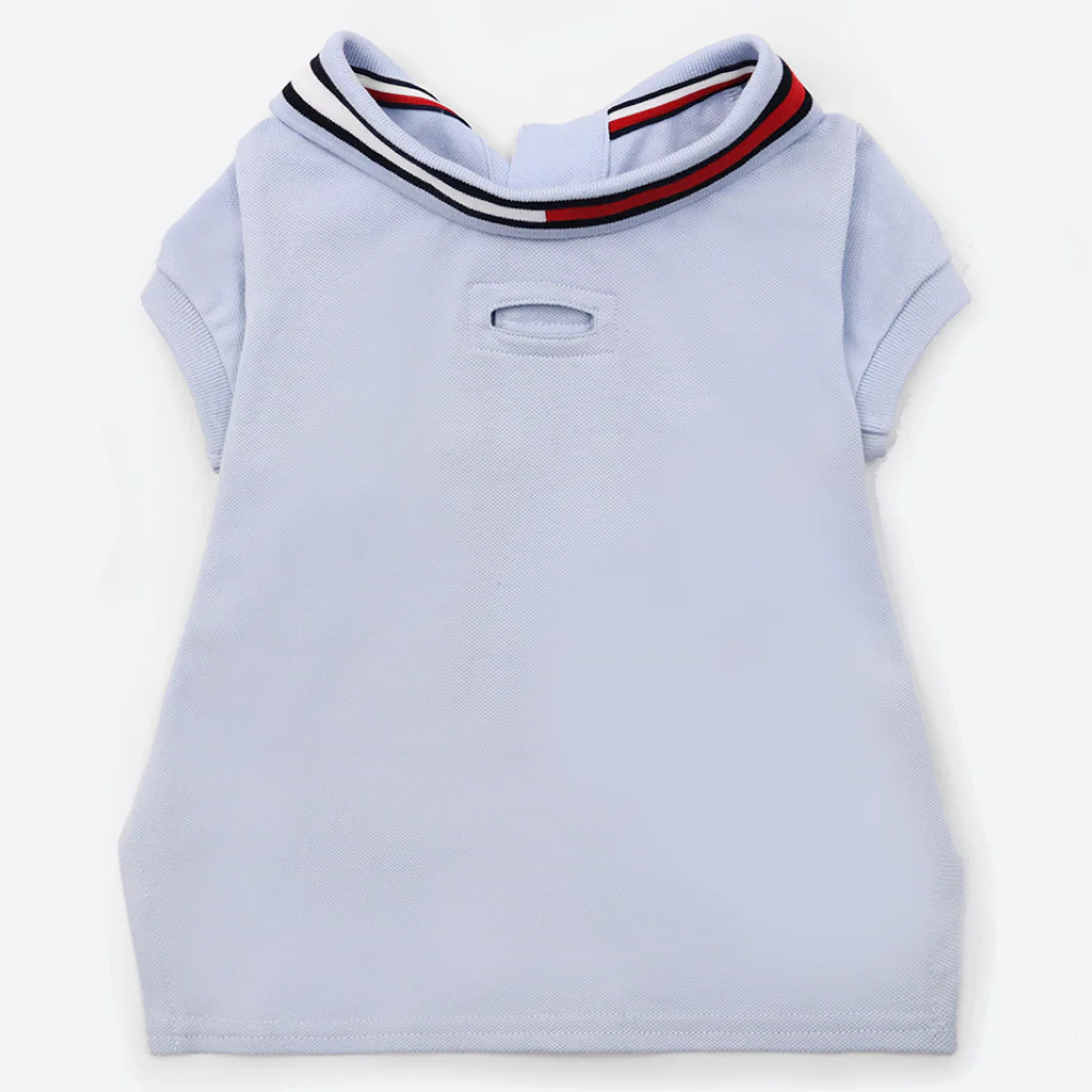 Tommy Hilfiger Flag Collar and Cluff Polo Tshirt for Dogs (Breezy Blue) - Image 4