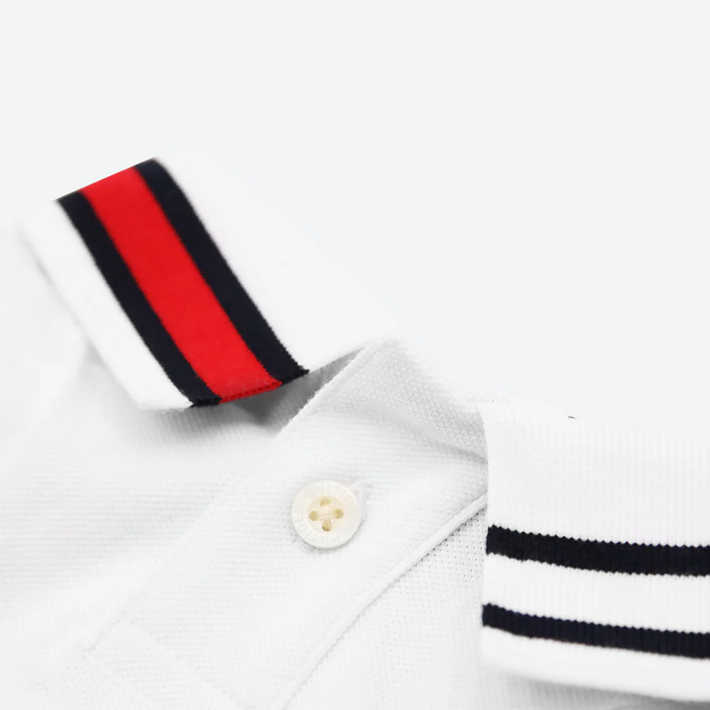 Tommy Hilfiger Flag Collar and Cluff Polo Tshirt for Dogs (Optic white) - Image 3