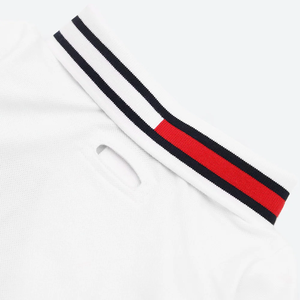 Tommy Hilfiger Flag Collar and Cluff Polo Tshirt for Dogs (Optic white) - Image 4