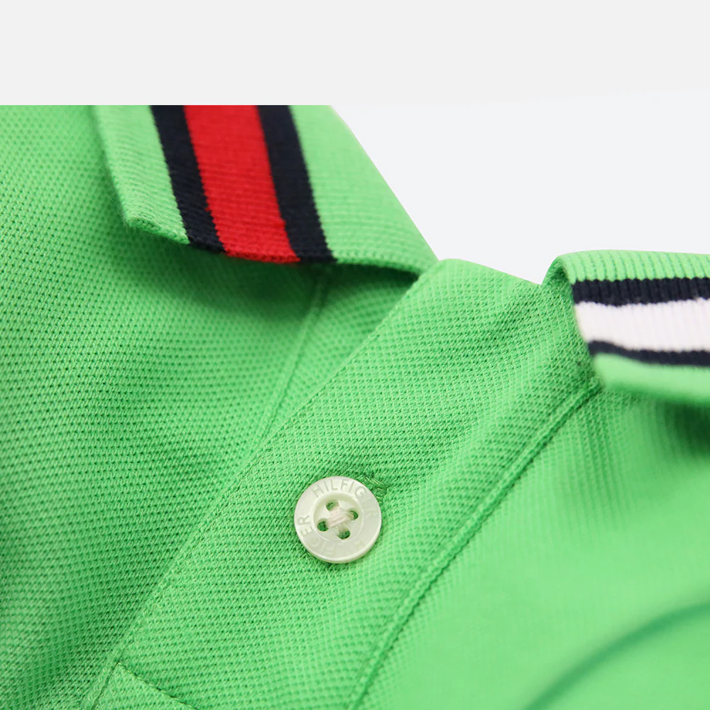 Tommy Hilfiger Flag Collar and Cluff Polo Tshirt for Dogs (Spring Lime) - Image 3