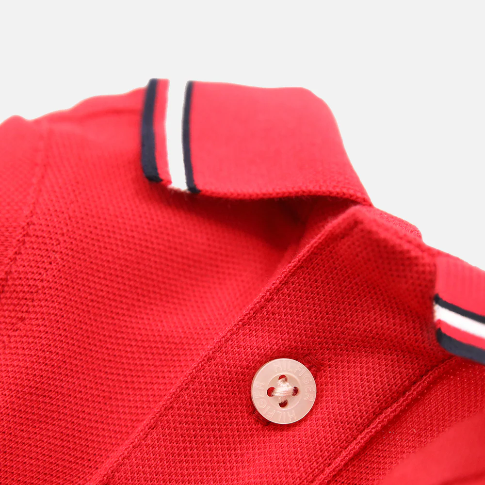 Tommy Hilfiger Heritage Polo Tshirt for Dogs (Primary red) - Image 3