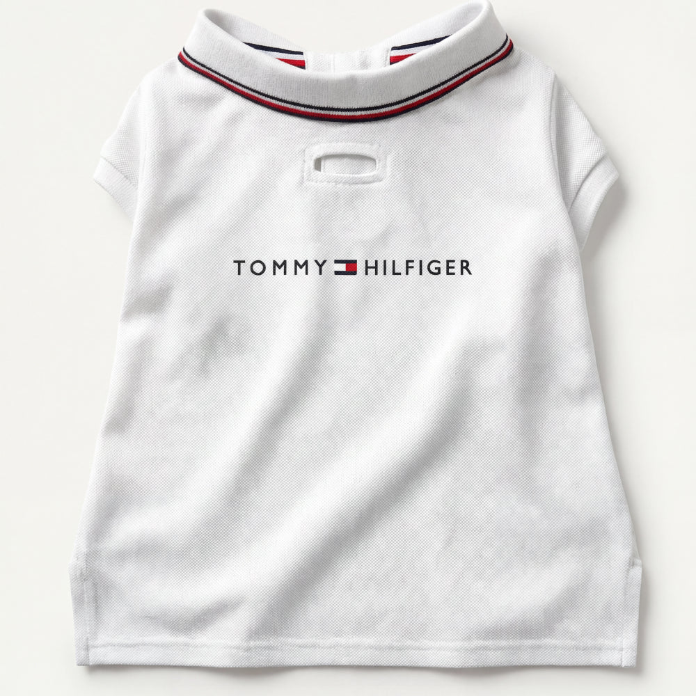 Tommy Hilfiger Heritage Polo Tshirt for Dogs (Optic White) - Image 5