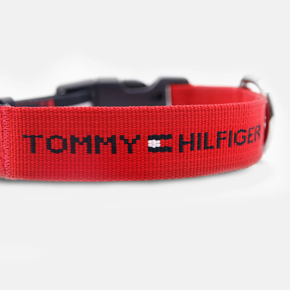 Tommy Hilfiger Webbing Collar for Dogs (Red) - Image 3
