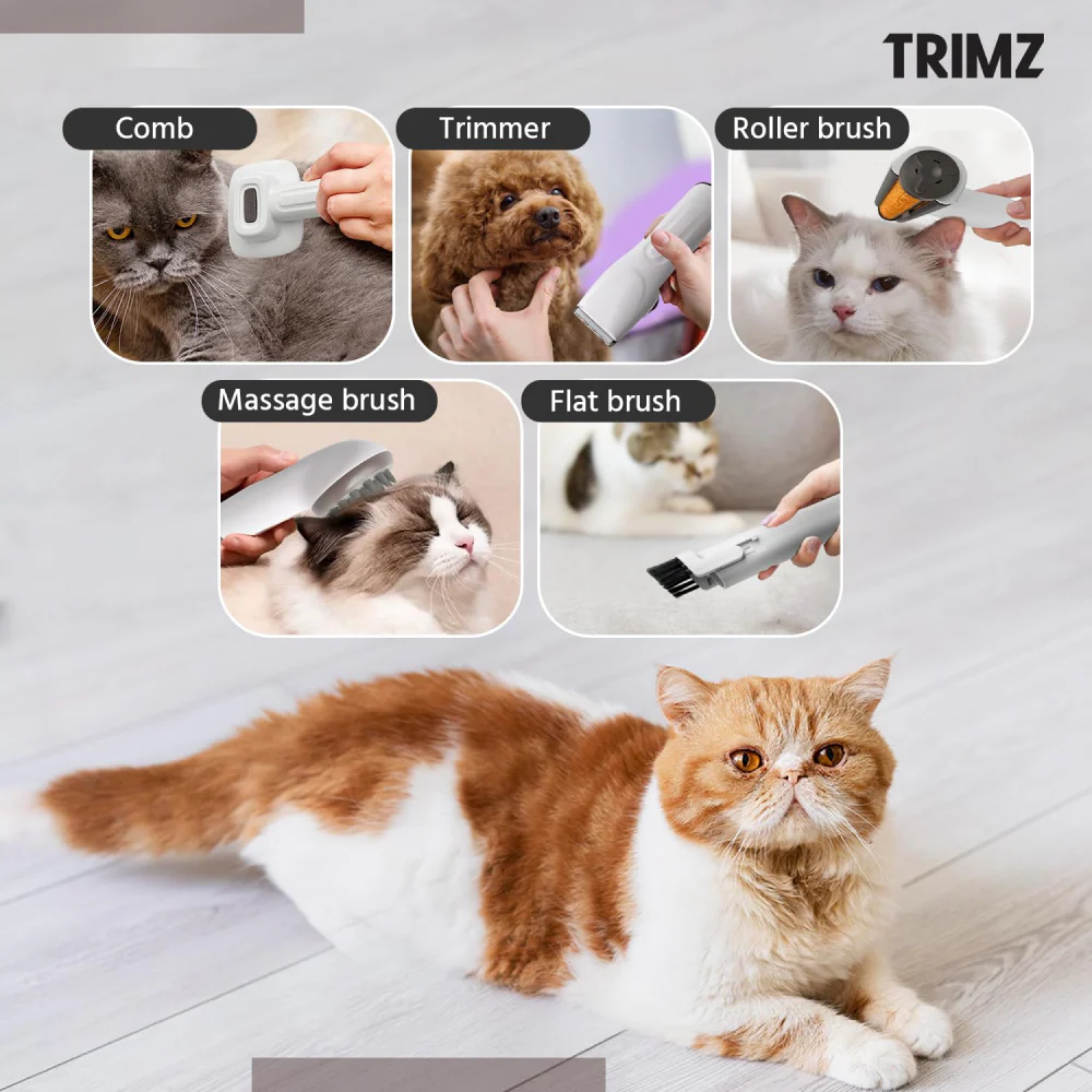 Trimz Pet Grooming Kit & Vacuum Suction for Dogs and Cats - Image 11