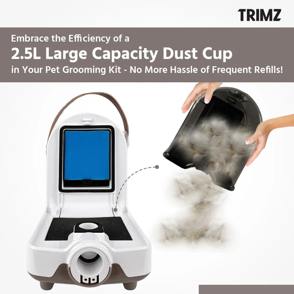 Trimz Pet Grooming Kit & Vacuum Suction for Dogs and Cats - Image 7