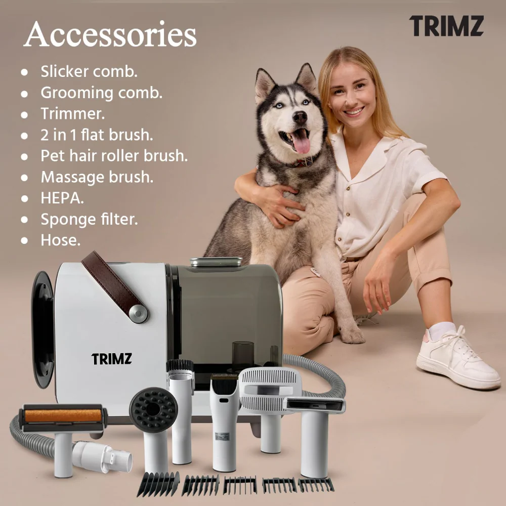 Trimz Pet Grooming Kit & Vacuum Suction for Dogs and Cats - Image 8