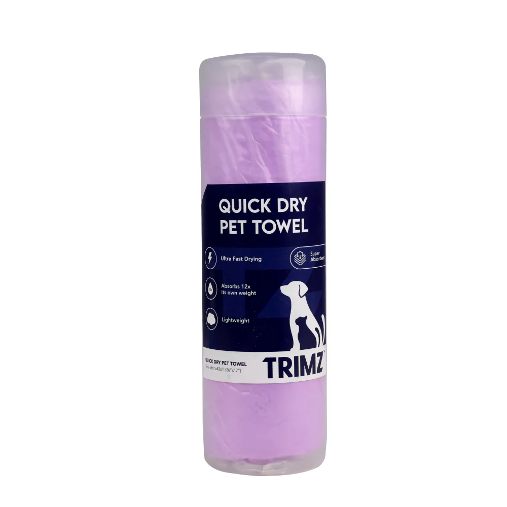 Trimz Quick Dry Absorption Towel for Dogs and Cats (Yellow) - Image 6