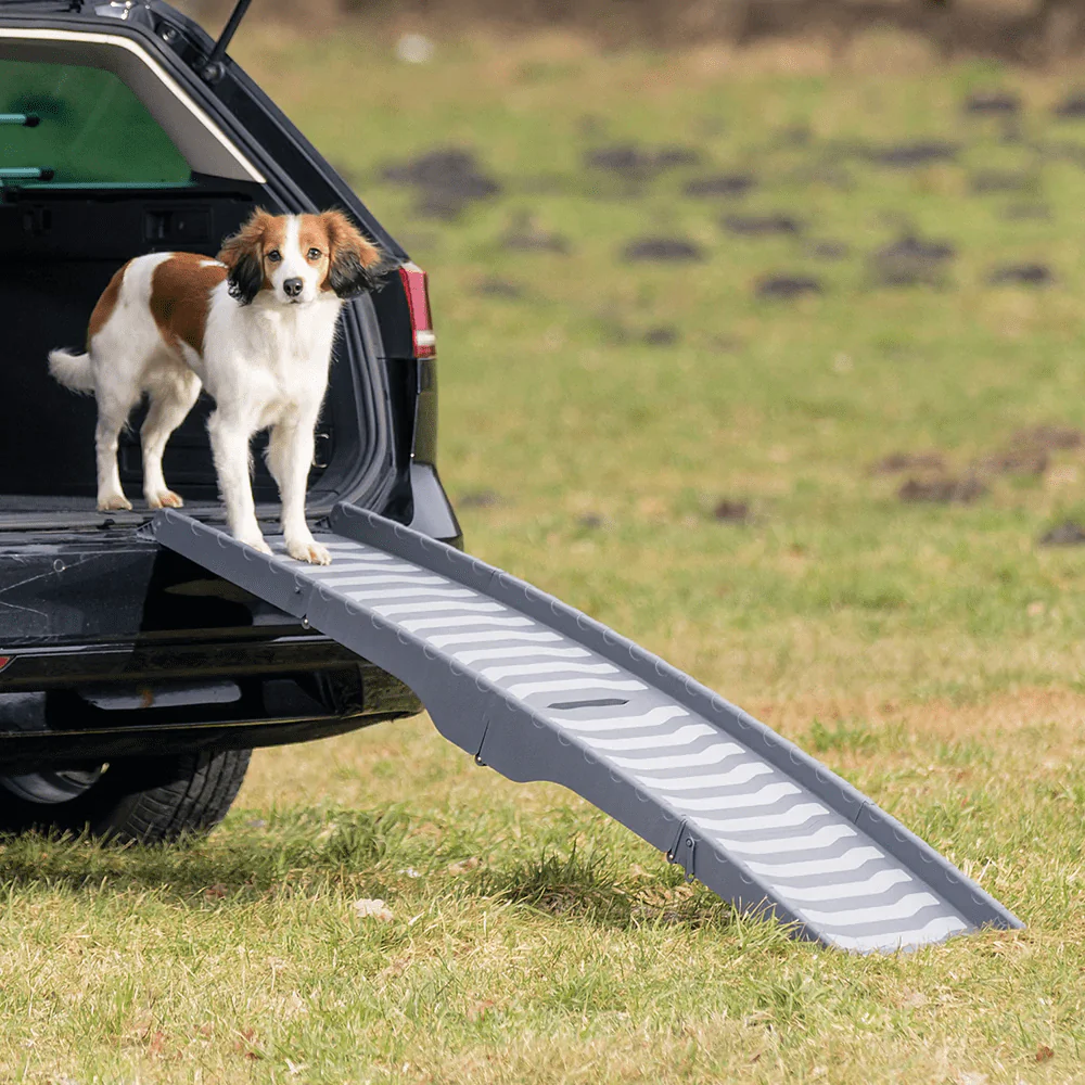Trixie 3 Fold Ramp for Dogs (Grey) - Image 2