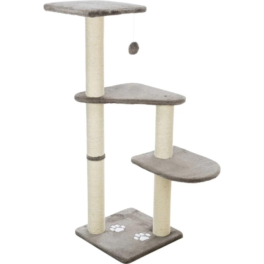 Trixie Altea Scratching Wave on Post with Paw Print for Cats (White/Grey) - Image 3