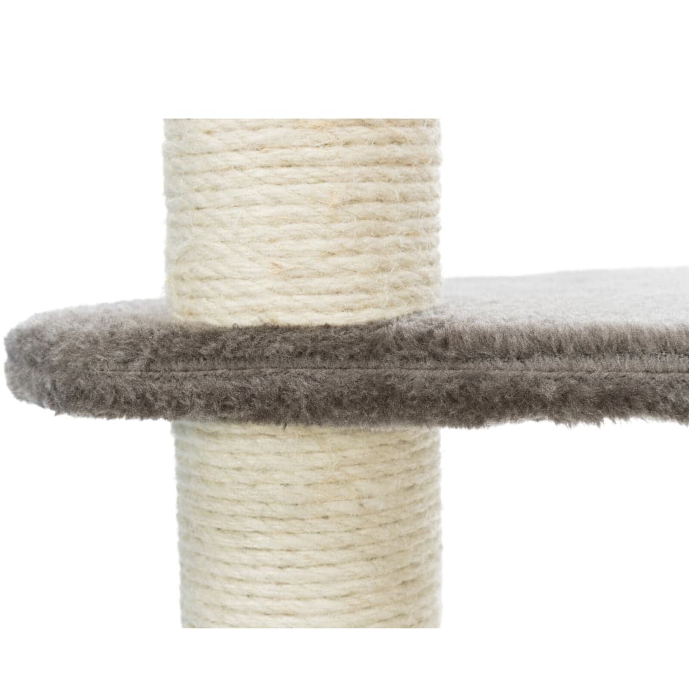 Trixie Altea Scratching Wave on Post with Paw Print for Cats (White/Grey) - Image 5
