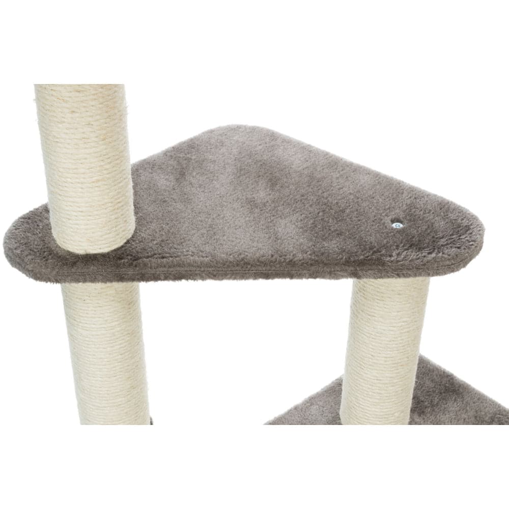 Trixie Altea Scratching Wave on Post with Paw Print for Cats (White/Grey) - Image 7