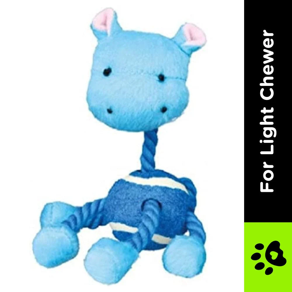 Trixie Animal Figures with Tennis Ball & Rope Toy for Dogs (Blue) - Image 2