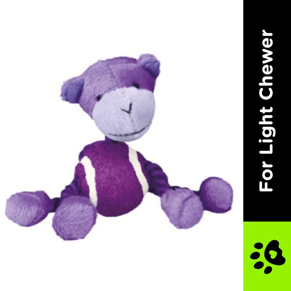 Trixie Animal Figures with Tennis Ball & Rope Toy for Dogs (Violet) - Image 2