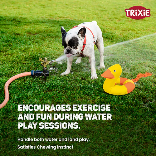 Trixie Aqua Duck on a Rope Toy for Dogs (Yellow) - Image 6