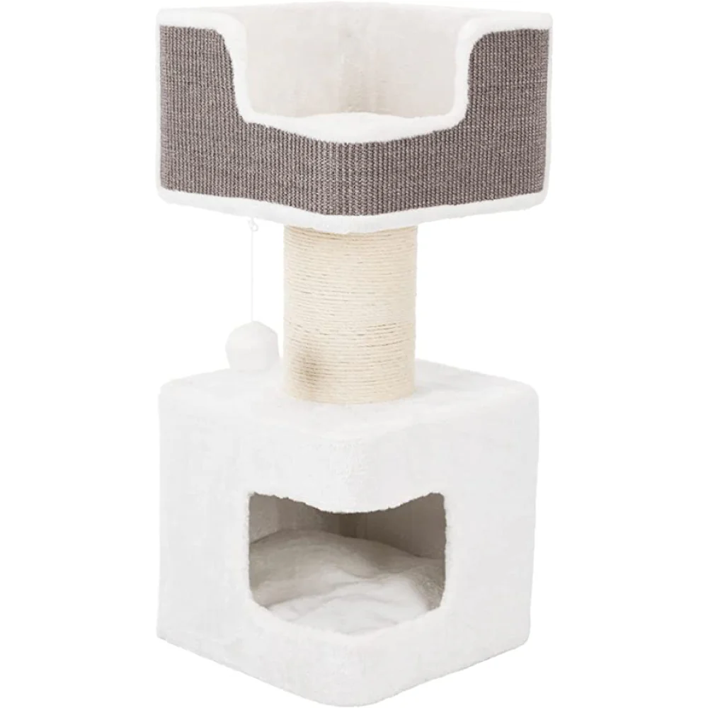 Trixie Ava Scratching Post for Cats (White/Grey) - Image 4