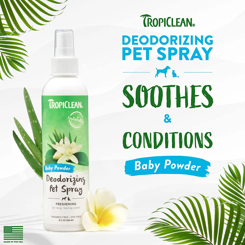 Tropiclean Baby Powder Pet Cologne Spray for Dogs and Cats - Image 3