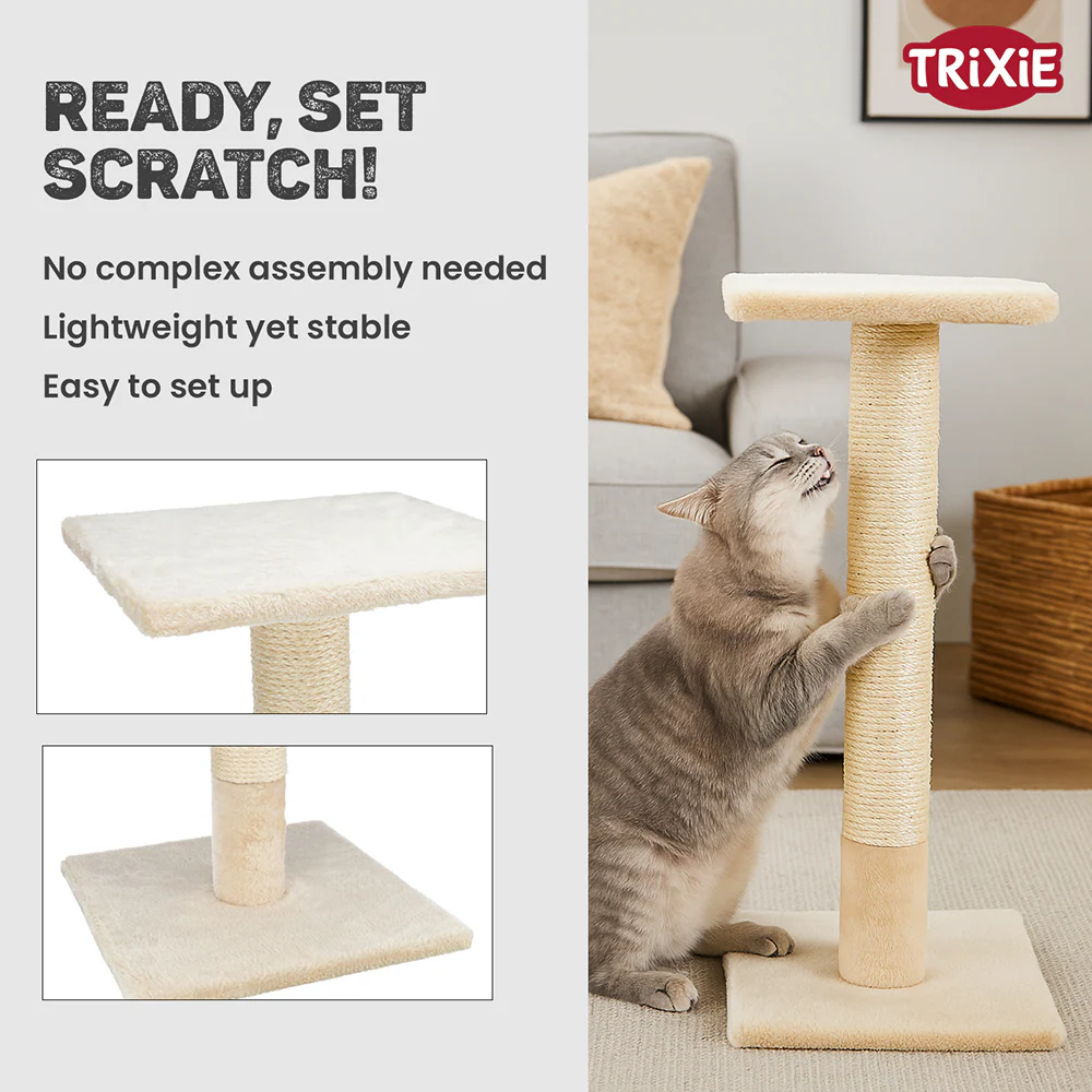 Trixie Baena scratching post for Cats (Beige) - Image 4