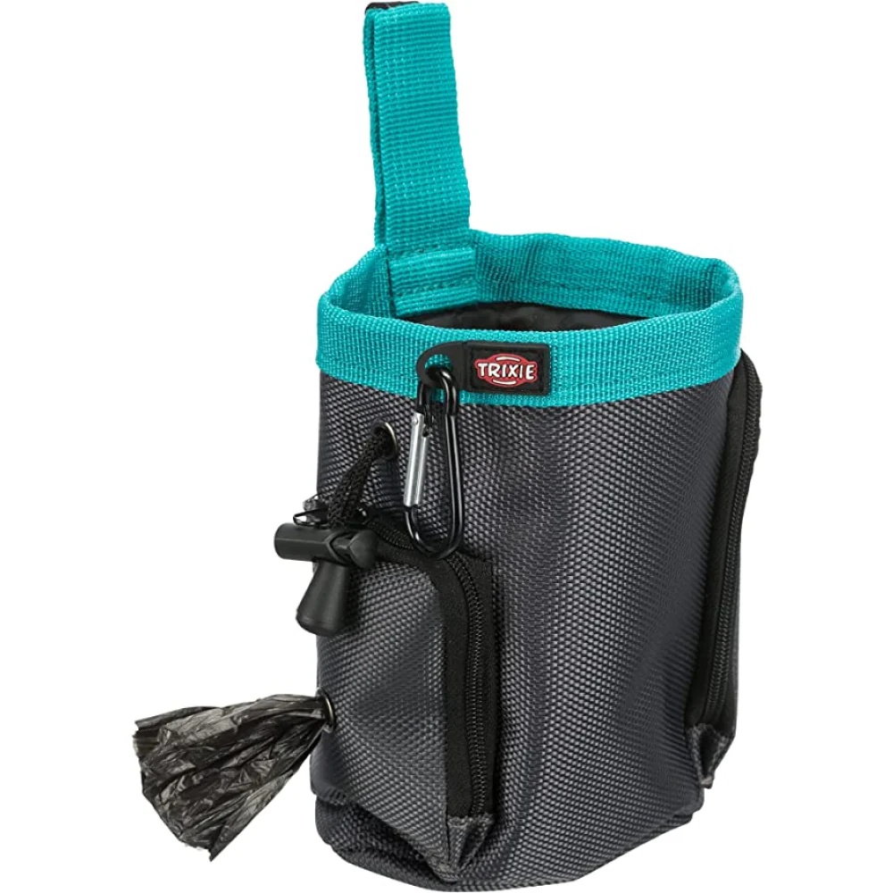 Trixie Baggy 2 in1 Snack Bag for Dogs and Cats (Grey) - Image 3