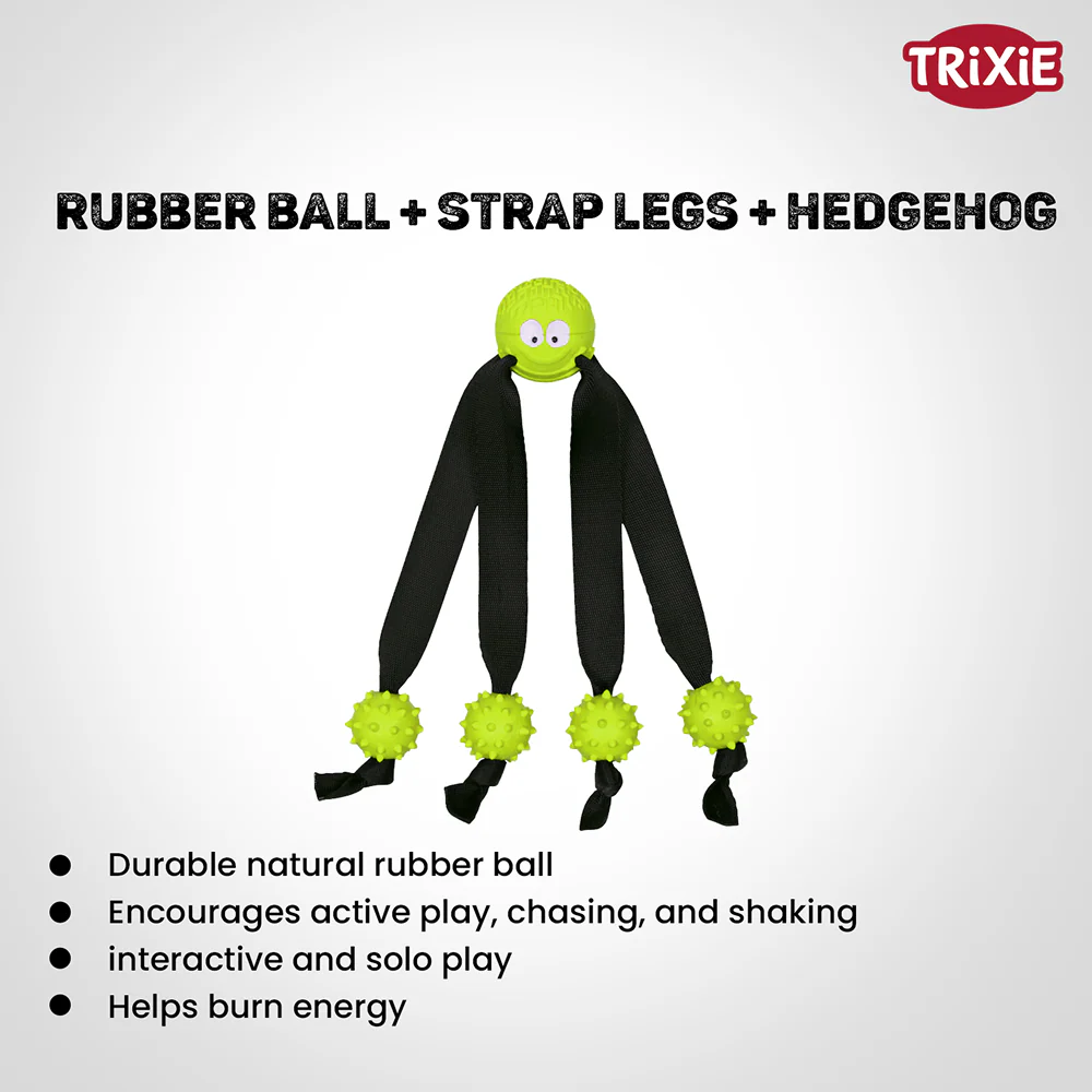 Trixie Ball on a Strap Toy for Dogs (Green) - Image 3