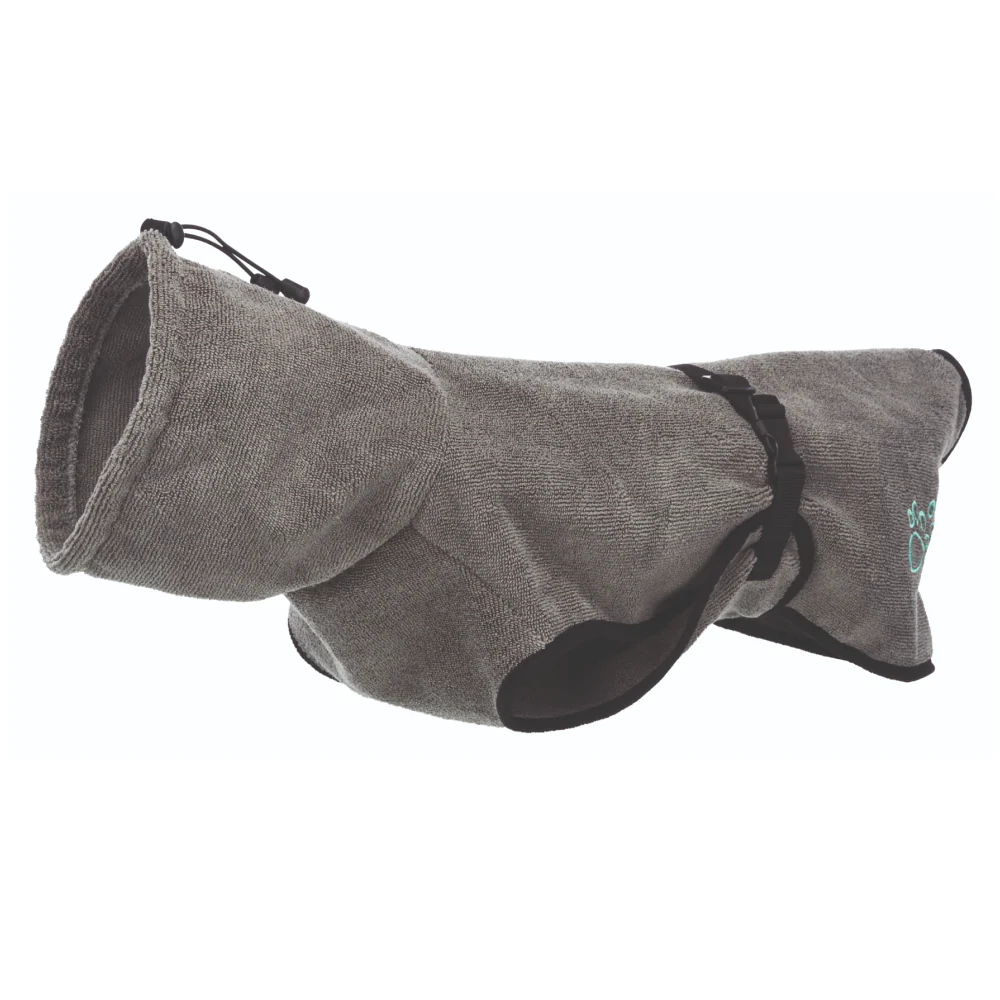 Trixie Bathrobe for Dogs (60cm, Grey) - Image 3