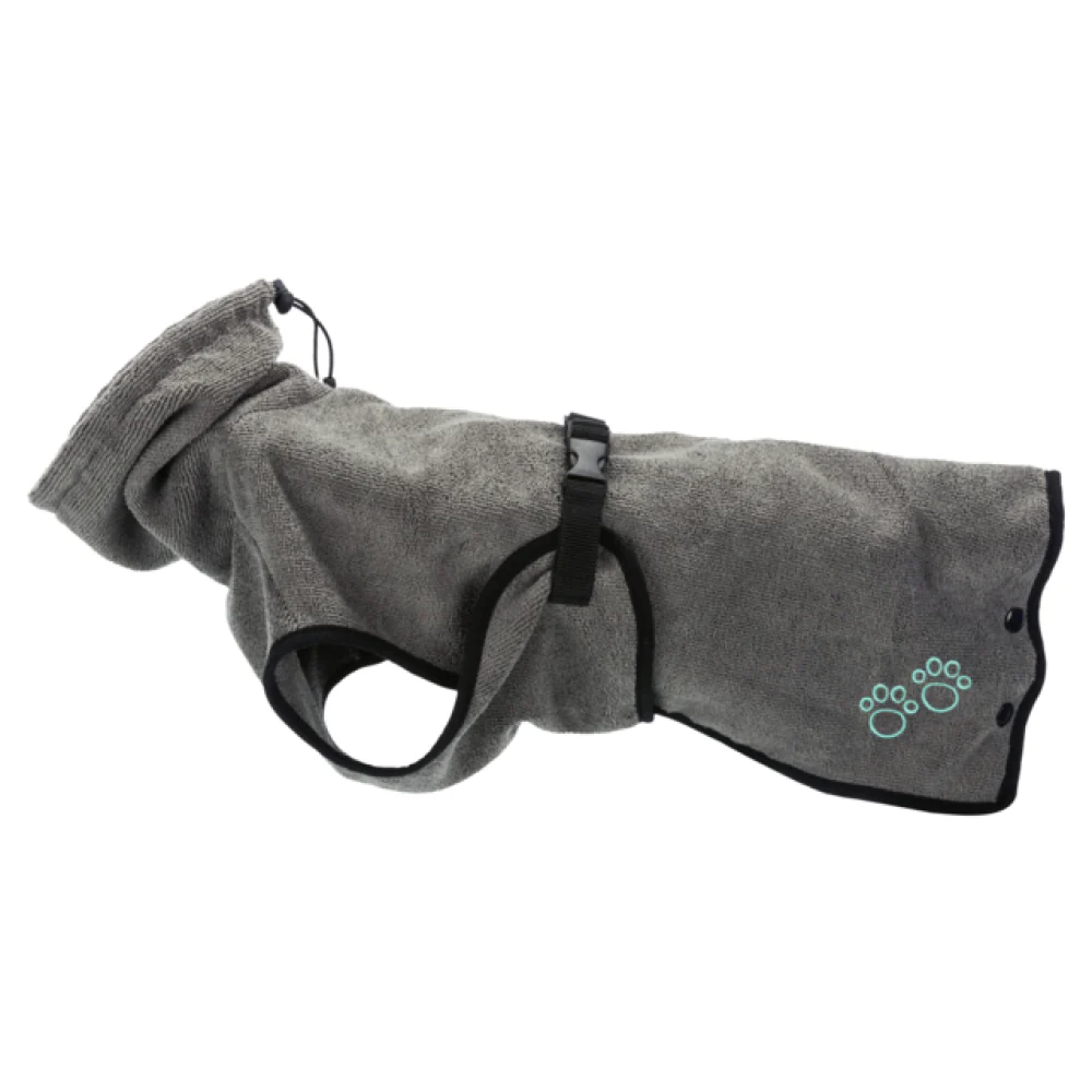Trixie Bathrobe for Dogs (60cm, Grey) - Image 5