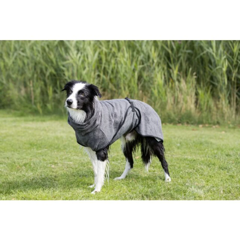 Trixie Bathrobe for Dogs (60cm, Grey) - Image 6