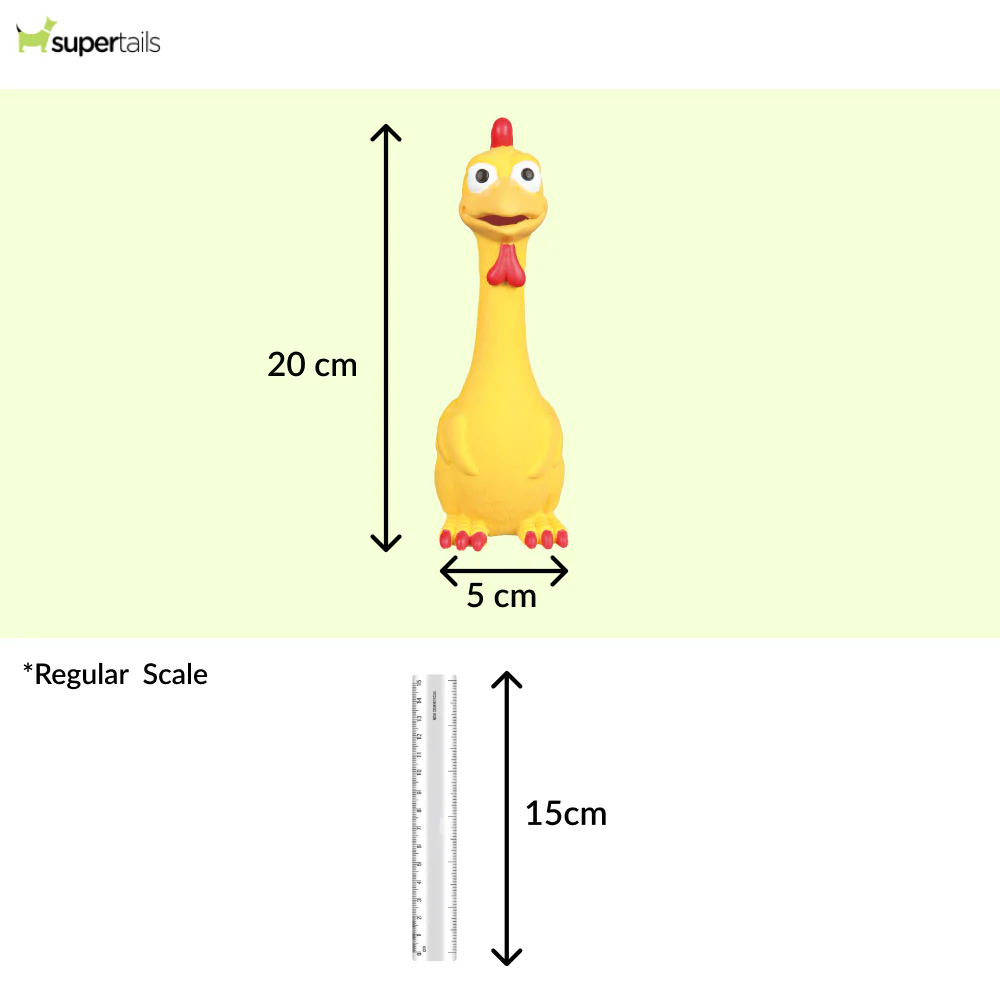 Trixie Bird Latex Toy for Dogs (Yellow) - Image 2