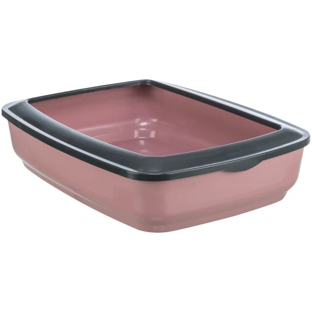 Trixie Brisko Litter Tray with Rim for Cats (Pink) - Image 5
