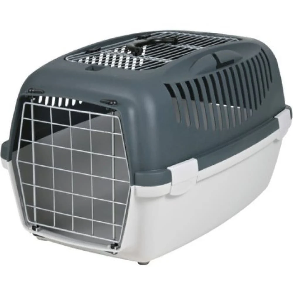 Trixie Capri 3 IATA Approved Open Top Carrier for Dogs and Cats (Dark Grey) - Image 4