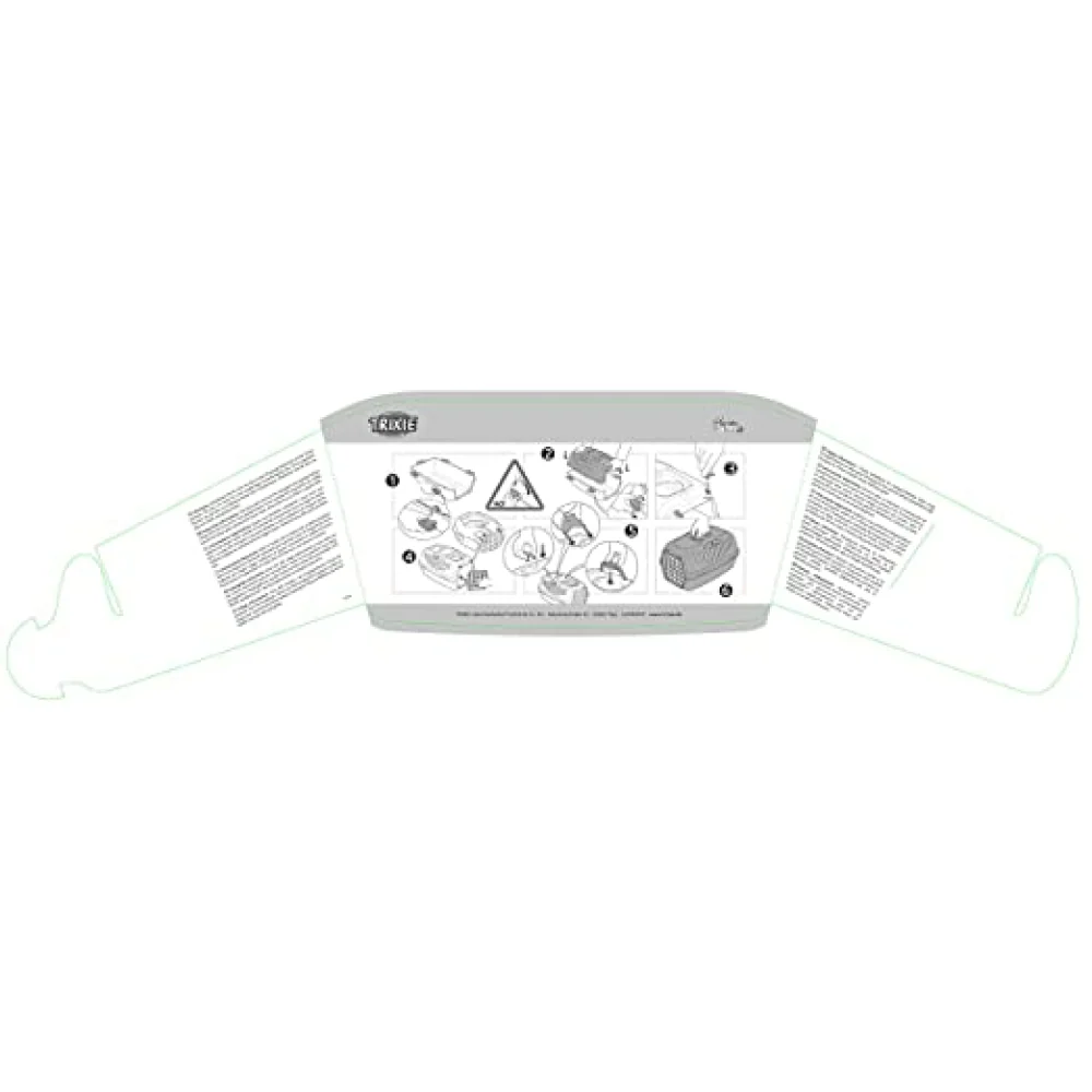 Trixie Capri 3 IATA Approved Open Top Carrier for Dogs and Cats (Dark Grey) - Image 7