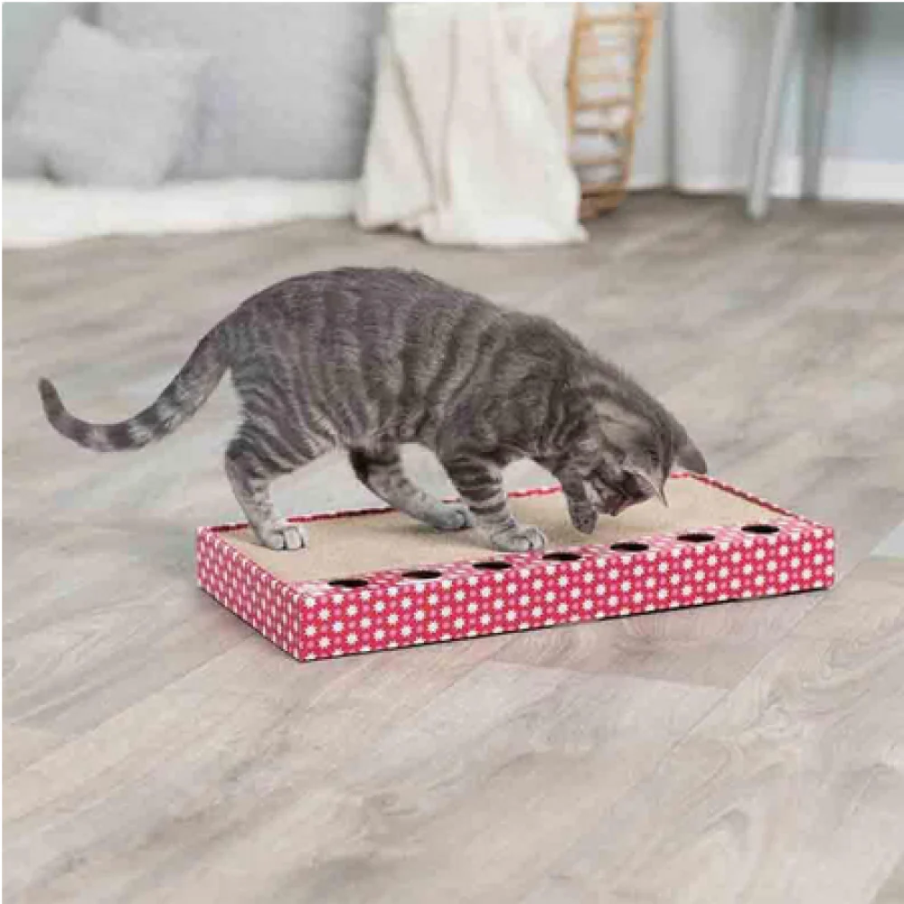 Trixie Cardboard Scratch Board for Cats (Pink) - Image 2