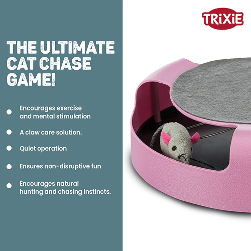 Trixie Catch The Mouse Toy for Cats (Pink) - Image 3