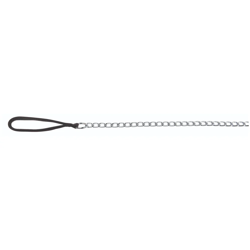 Trixie Chain Leash with Nylon Hand Loop for Dogs (Black) - Image 3