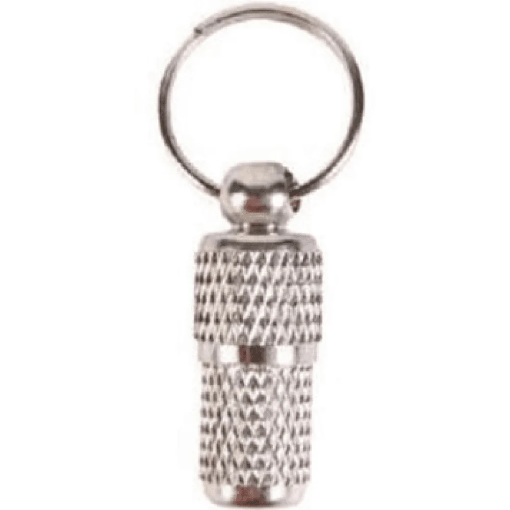 Trixie Chrome Finish Metal Dumbell Shaped Tag for Dogs and Cats (Silver) - Image 2