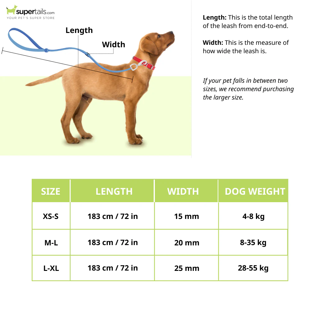 Trixie Classic 3 Stage Adjustable Leash for Dogs (Red) - Image 2