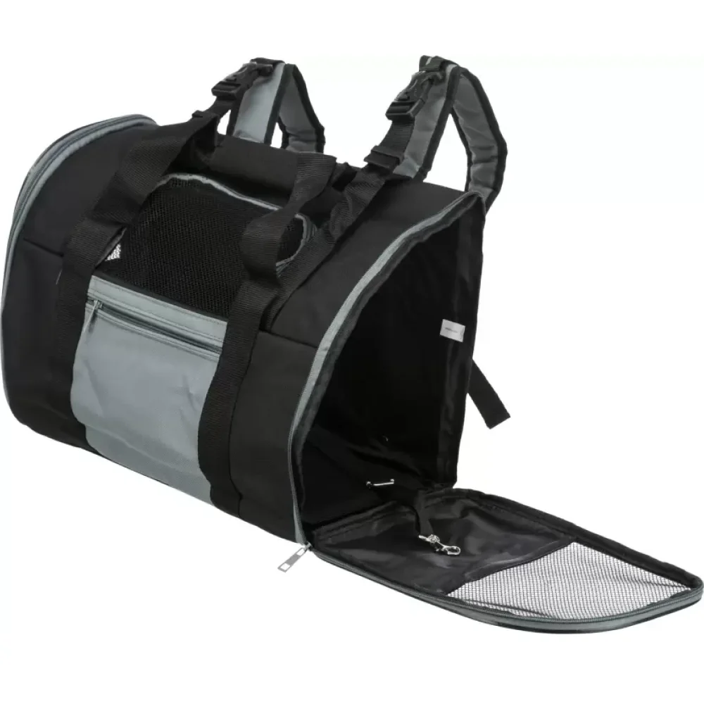 Trixie Connor Backpack for Dogs and Cats (Black) - Image 4