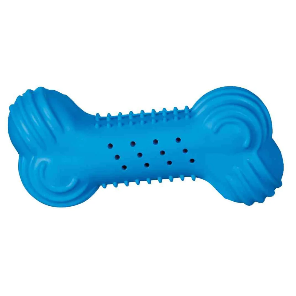 Trixie Cooling Bone Natural Rubber Chew Toy for Dogs (Yellow) - Image 2