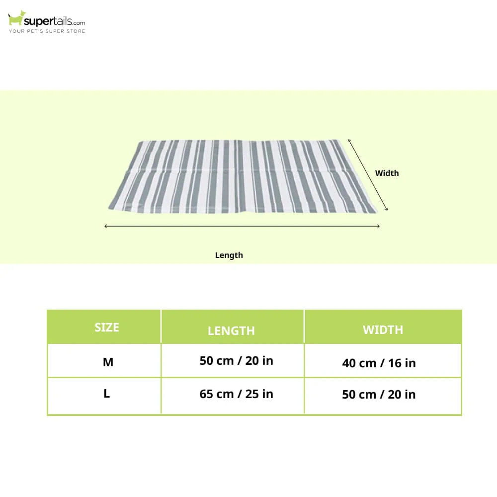 Trixie Cooling Mat for Dogs and Cats (White & Grey) - Image 2