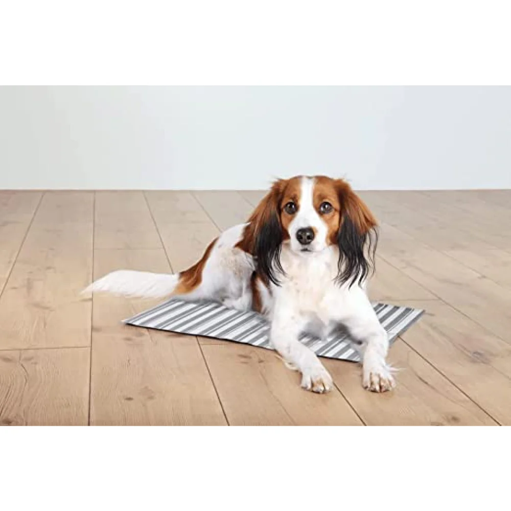 Trixie Cooling Mat for Dogs and Cats (White & Grey) - Image 4