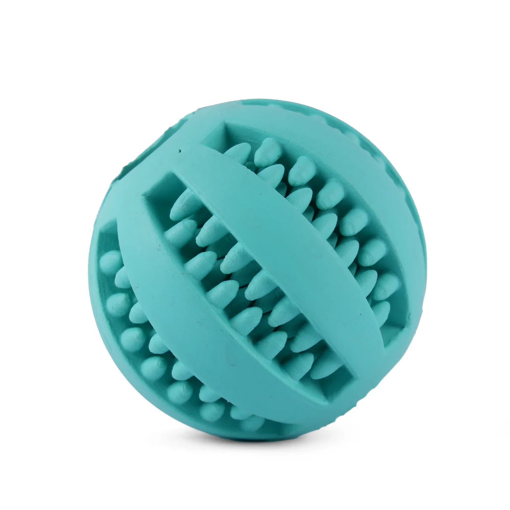 Trixie Denta Fun Ball Mint Flavour Natural Rubber Toy for Dogs | For Medium Chewers - Image 4