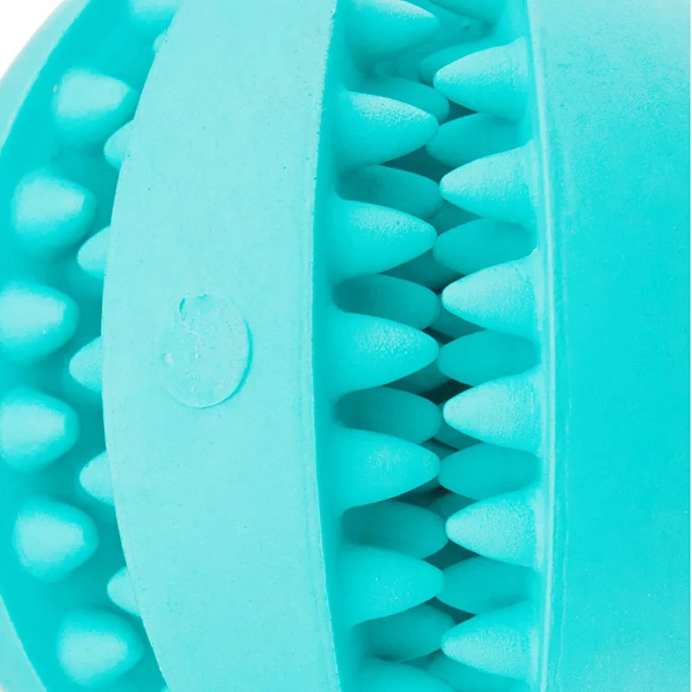 Trixie Denta Mint Flavour Natural Rubber Fun Rugby Ball Toy for Dogs | For Medium Chewers - Image 4