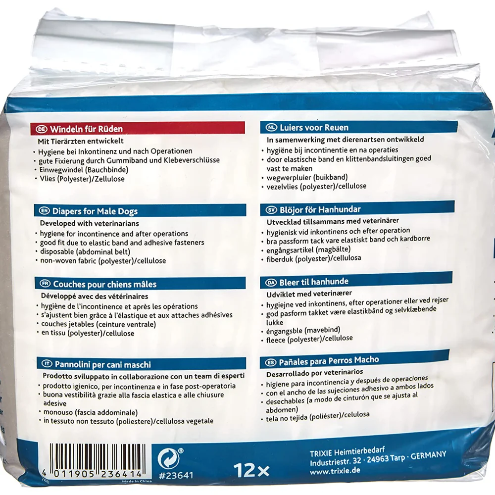 Trixie Diapers for Male Dogs (60x80cm) - Image 4