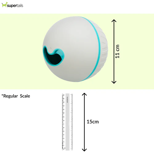 Trixie Plastic Snack Ball Toy for Dogs (Grey) - Image 2