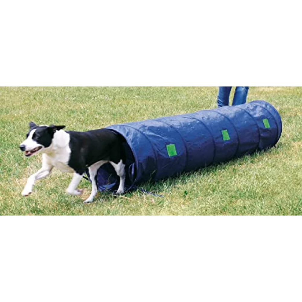 Trixie Dog Agility Basic Tunnel for Dogs (Blue) - Image 2
