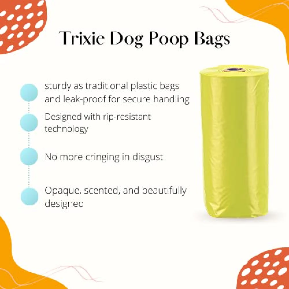 Trixie Poop Bags Lemon Scented for Dogs (Yellow) - Image 5