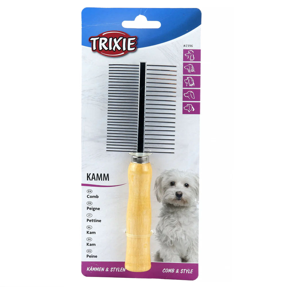 Trixie Double Sided Comb for Dogs and Cats - Image 4